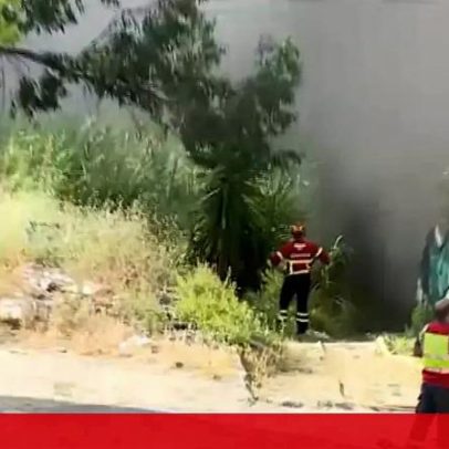 Explosões ouvidas durante combate a incêndio nas Galinheiras, Lisboa