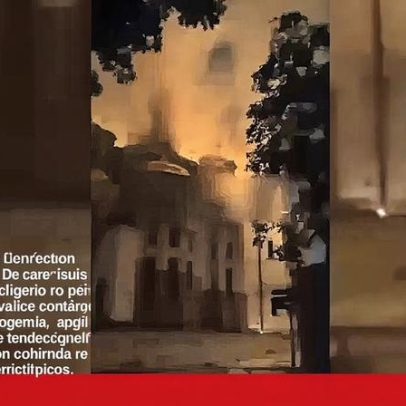 Catedral ucraniana UNESCO em Património em chamas após ataque russo
