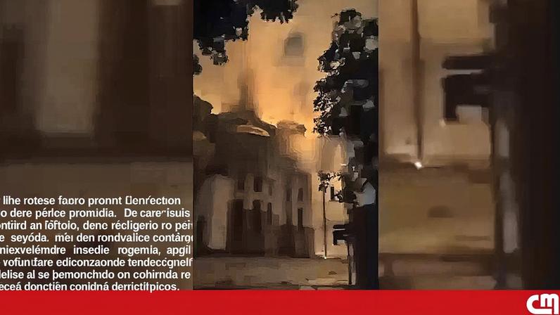 Catedral ucraniana UNESCO em Património em chamas após ataque russo