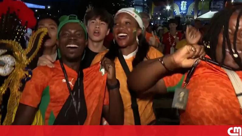 A vitória foi celebrada pelos adeptos nas imediações do estádio, em Filadélfia, EUA. Desde 2014 que a Costa do Marfim não participava no Campeonato do Mundo de Futebol.