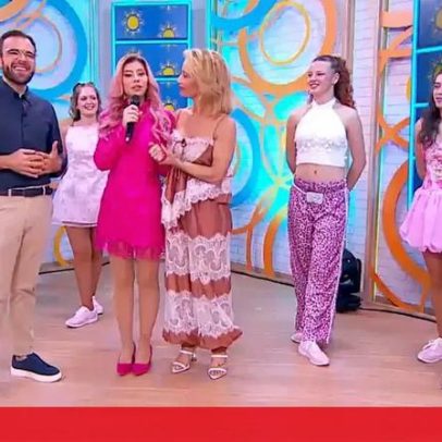 Mónica Sintra apresenta tema 'Barbie' no programa Olá, Bom Dia!