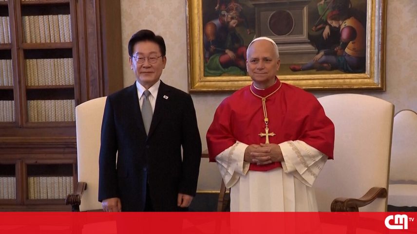 Papa Leão XIV recebe presidente da Coreia do Sul no Vaticano