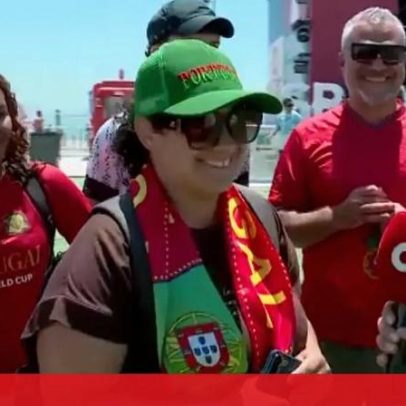 Adeptos reúnem-se em Lisboa para assistir à Seleção Portuguesa