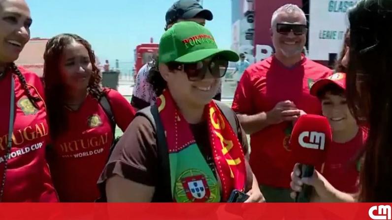 Adeptos reúnem-se em Lisboa para assistir à Seleção Portuguesa