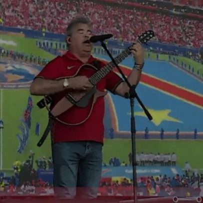 Toy canta o Hino Nacional antes da estreia de Portugal no Mundial 2026