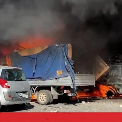 Ataque russo causa incêndios e feridos em Zaporizhzhia