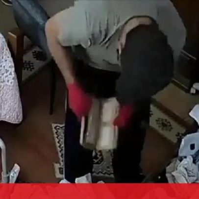 Imagens de videovigilância mostram assalto a idosa por falso cuidador