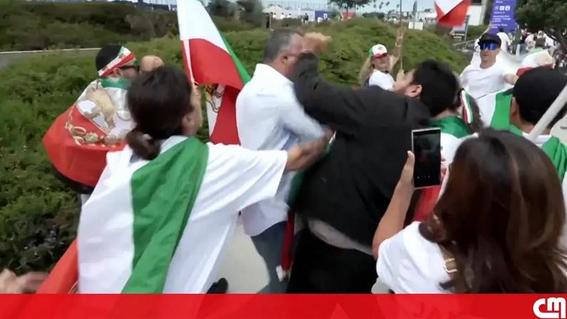 Confrontos nas ruas da Califórnia durante jogo do Irão no Mundial