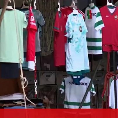 PSP identifica seis por venda de contrafação da seleção nacional