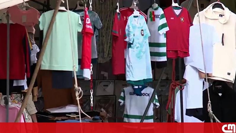 PSP identifica seis por venda de contrafação da seleção nacional