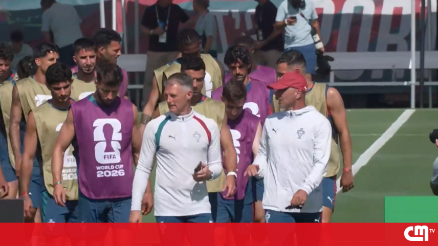 Seleção Nacional treina antes do jogo com o Uzbequistão