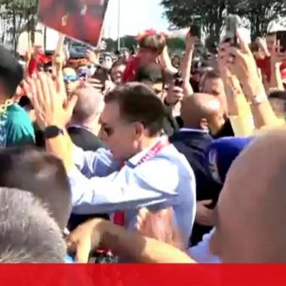 Luís Montenegro celebra com adeptos no Texas antes de Portugal vs Uzbequistão