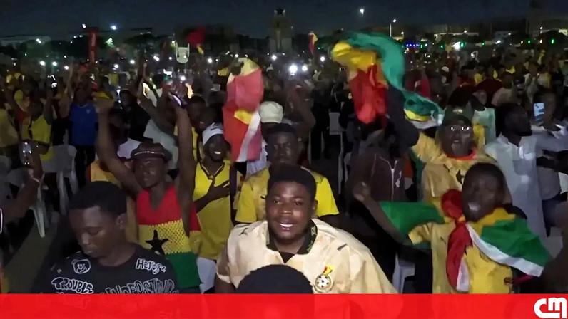 Festa no Gana após empate com Inglaterra no Mundial