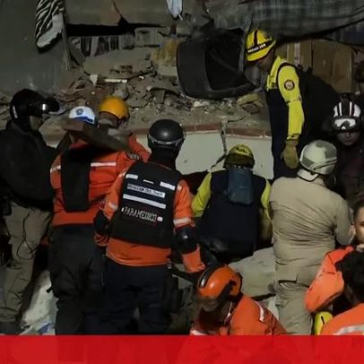 Equipes de resgate procuram sobreviventes nos escombros após sismos na Venezuela