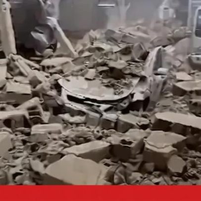 Vídeo mostra danos em edifício da TV estatal venezuelana VTV
