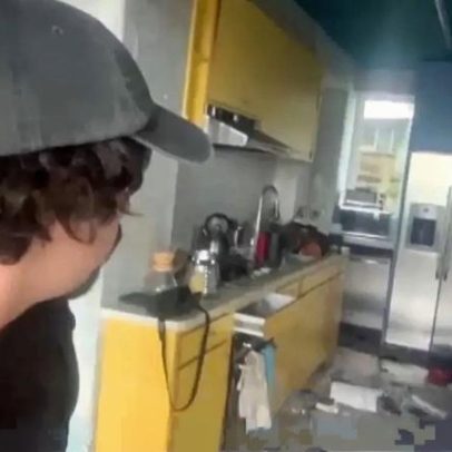 Sismos na Venezuela provocam destruição em casa de morador de Caracas