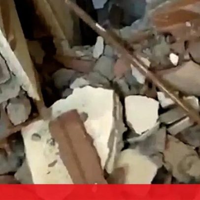 Destruição no hotel onde tripulação da Hi Fly ficou durante sismos na Venezuela