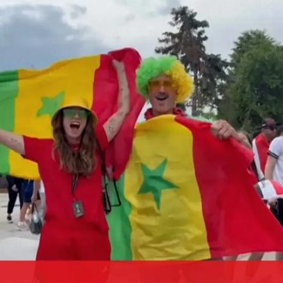 Adeptos celebram vitória do Senegal após eliminar o Iraque do Mundial