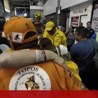 Equipes de resgate mexicanas chegam à Venezuela para ajudar nas buscas após sismos