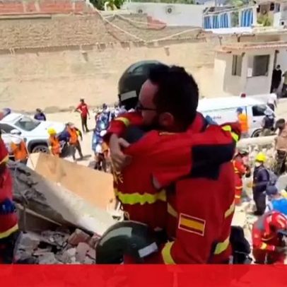 Equipes espanholas resgatam mulher com vida após 72 horas de sismos na Venezuela