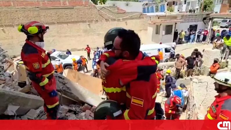 Equipas espanholas resgatam mulher com vida quase 72 horas após sismos na Venezuela