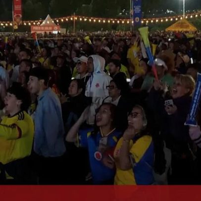 Colômbia garante primeiro lugar do grupo; adeptos celebram em Bogotá