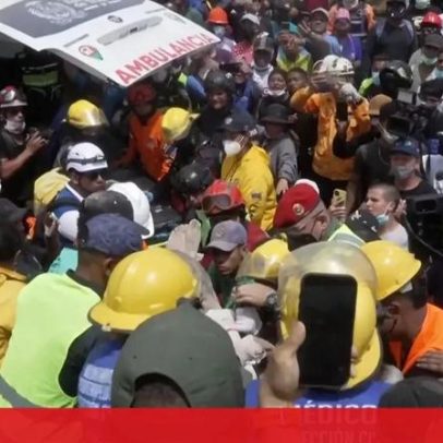 Equipes americanas resgatam homem dos escombros após sismos na Venezuela