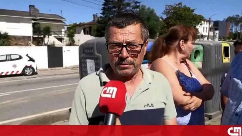 Homem emocionado diz ter visto prédio da filha a arder em Santa Maria da Feira