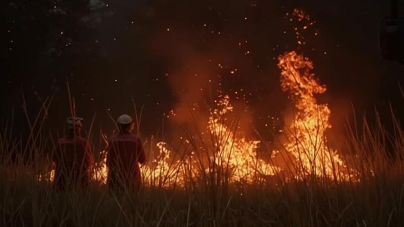 Homem causou a destruição de uma área de mato superior a 13 mil metros quadrados com os fogos