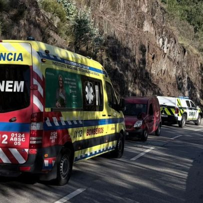 Homem fica ferido após despiste de ligeiro de mercadorias em Arouca
