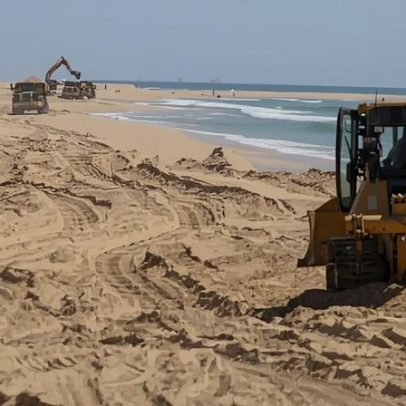 Reposição de areias na Praia da Fuzeta-Mar ajuda a salvar época balnear
