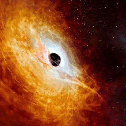 Cientistas estimam a massa de um buraco negro formado no início do universo