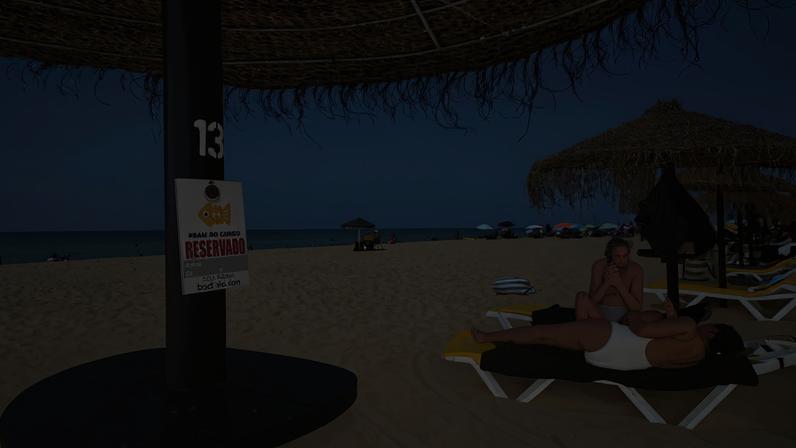 Polícia Marítima fiscaliza chapéus de sol em frente às concessões