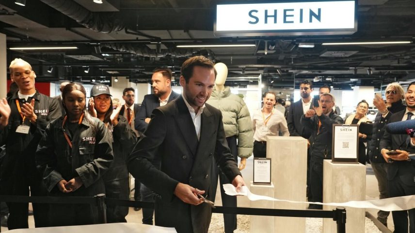 Inaguração da primeira loja física da Shein em Paris