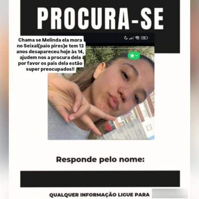 Desaparecimento de menina de 13 anos no Seixal, em investigação
