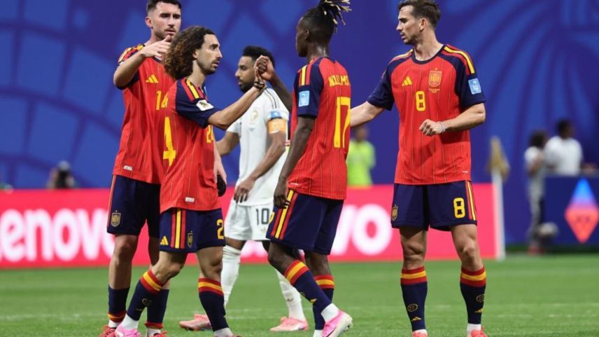 Espanha goleia Arábia Saudita e espreita os oitavos do Mundial2026