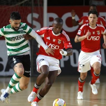 Benfica vence Sporting nos penáltis e lidera a final da Liga de futsal