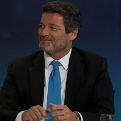 André Ventura concede entrevista no programa Grande Jornal