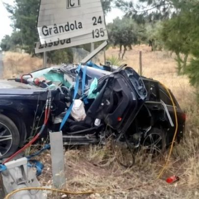 Homem fica gravemente ferido num despiste no IC1 em Ermidas-Sado