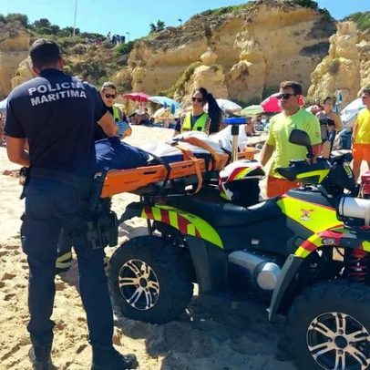 Homem francês morre na praia de São Rafael, Albufeira