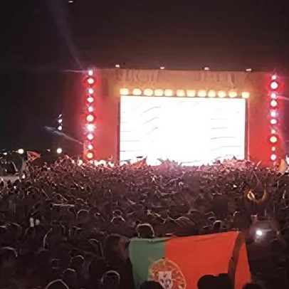 Sem golos, o Terreiro do Paço acompanhou Portugal até ao fim