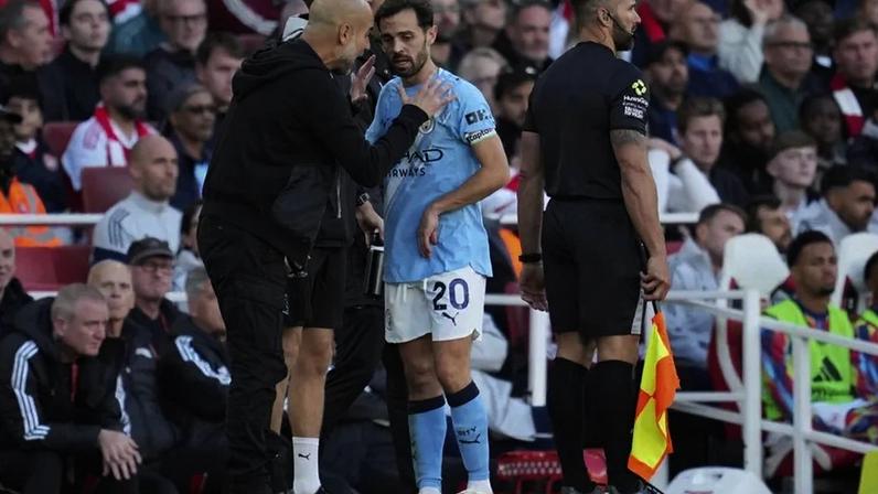 Guardiola e Bernardo Silva