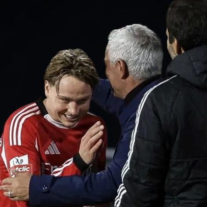 Schjelderup despede-se de Mourinho e afirma que são agora grandes amigos