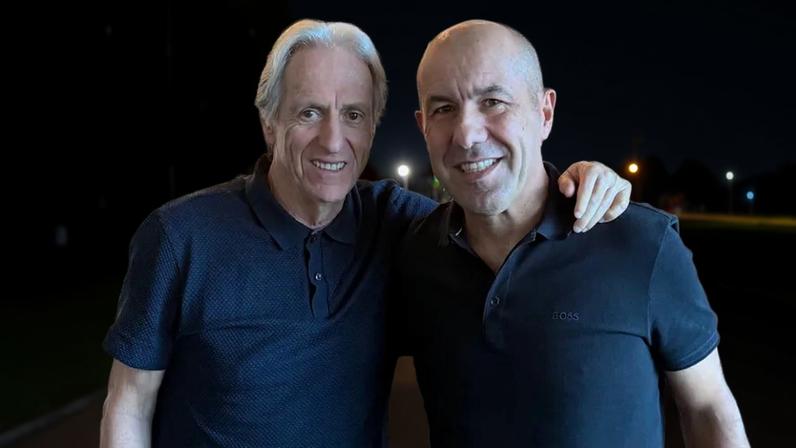 Jorge Jesus e Leonardo Jardim juntos em almoço no Rio de Janeiro