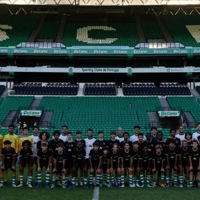 Pequenos leões encerram época a treinar no Estádio José Alvalade