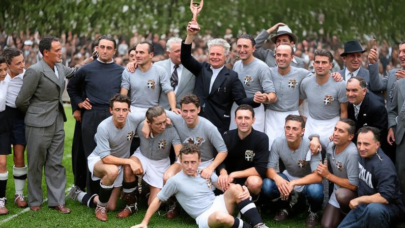 França 1938: campeões da cabeça aos pés