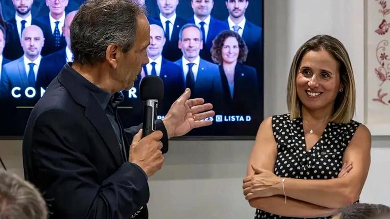 Célia Magalhães à direita