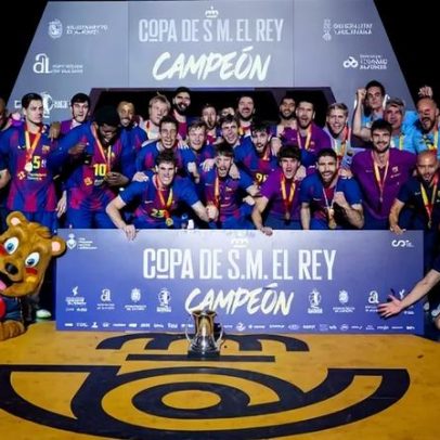 Barcelona vence Taça do Rei com contributo de Luís Frade