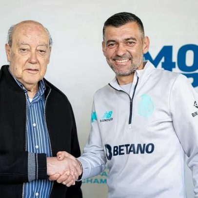 Sérgio Conceição renova por gratidão após Pinto da Costa falar da doença