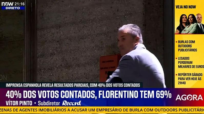 Peseiro esclarece presença no hotel de Florentino Pérez na noite eleitoral